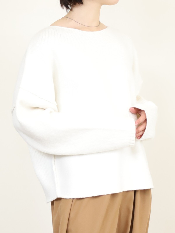 【VERSEAU】バイアスローゲージニット 