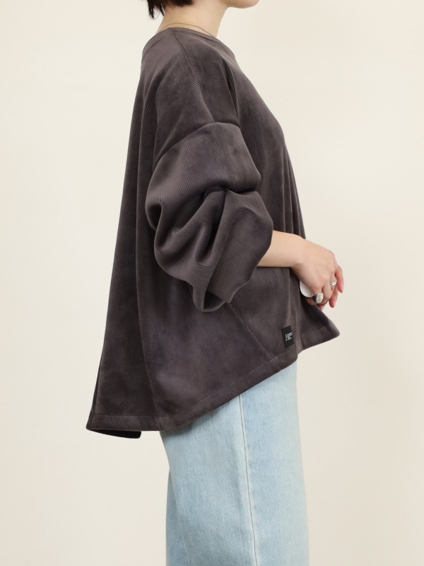 【ayane】ボンバーコーデュロイプルオーバー