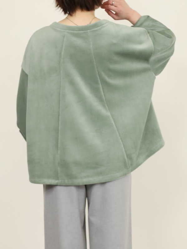 【ayane】ボンバーコーデュロイプルオーバー