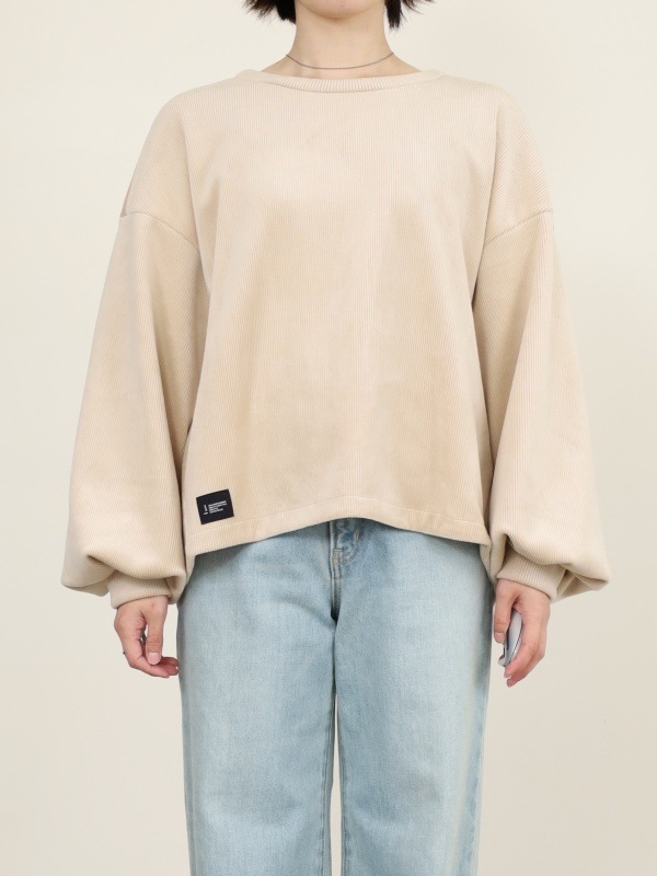 【ayane】ボンバーコーデュロイプルオーバー