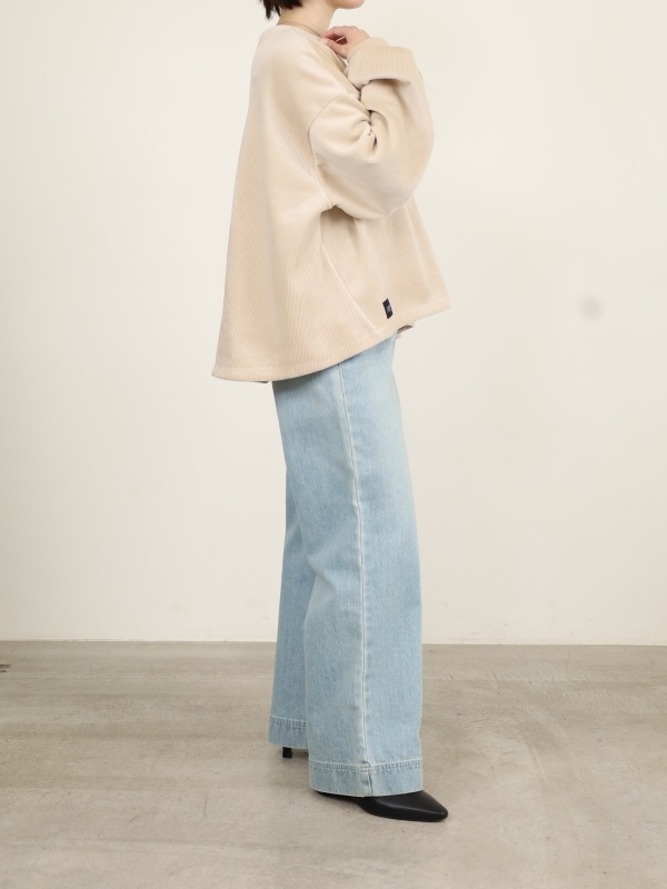 【ayane】ボンバーコーデュロイプルオーバー