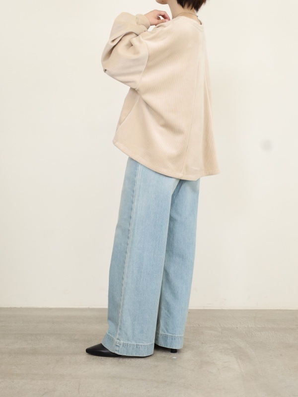 【ayane】ボンバーコーデュロイプルオーバー