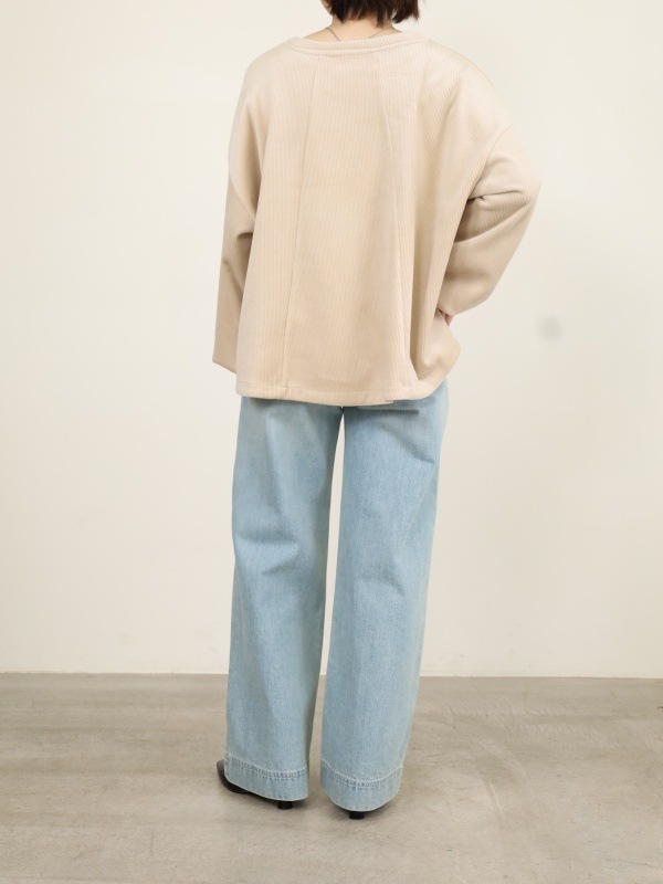 【ayane】ボンバーコーデュロイプルオーバー