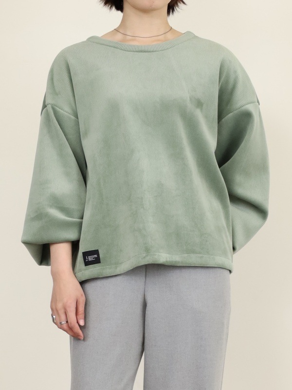 【ayane】ボンバーコーデュロイプルオーバー