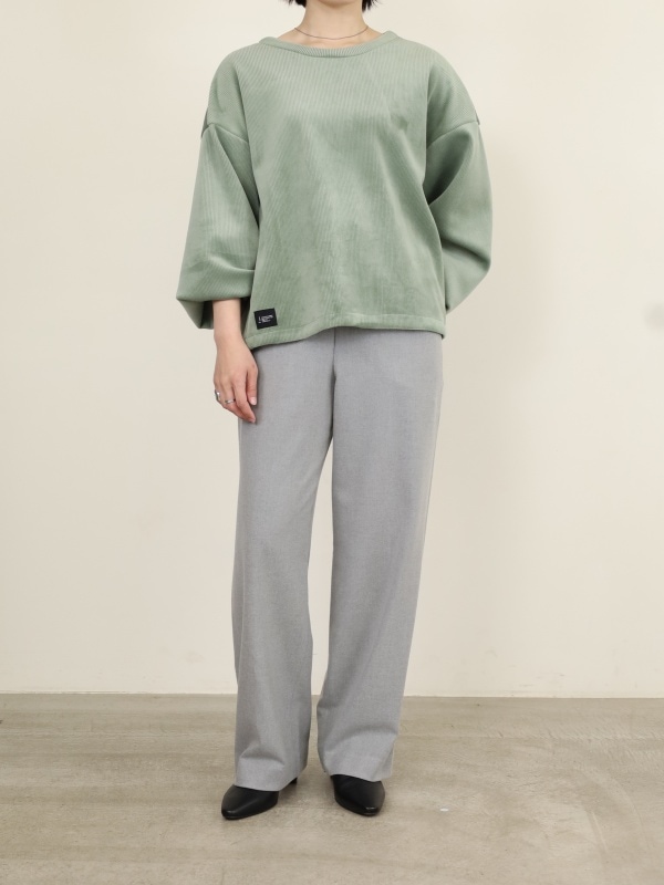 【ayane】ボンバーコーデュロイプルオーバー