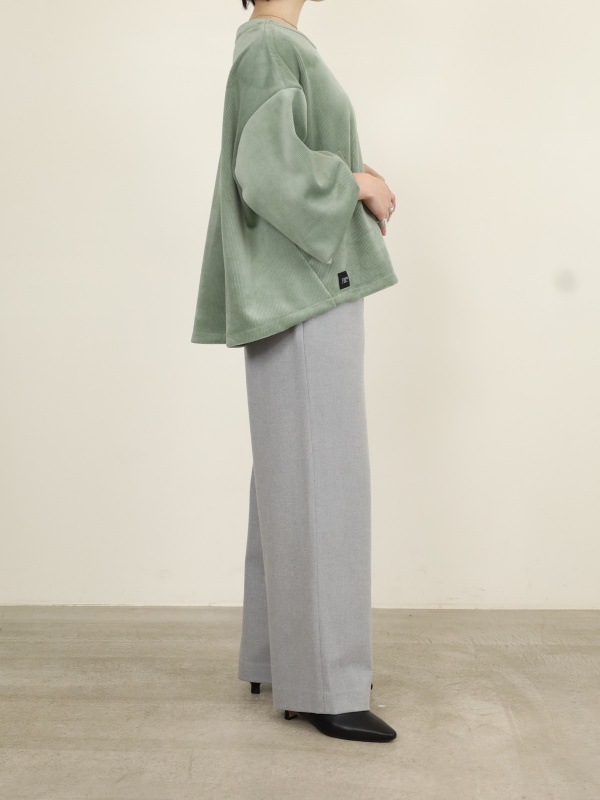 【ayane】ボンバーコーデュロイプルオーバー