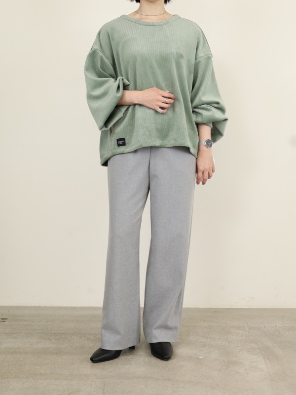 【ayane】ボンバーコーデュロイプルオーバー