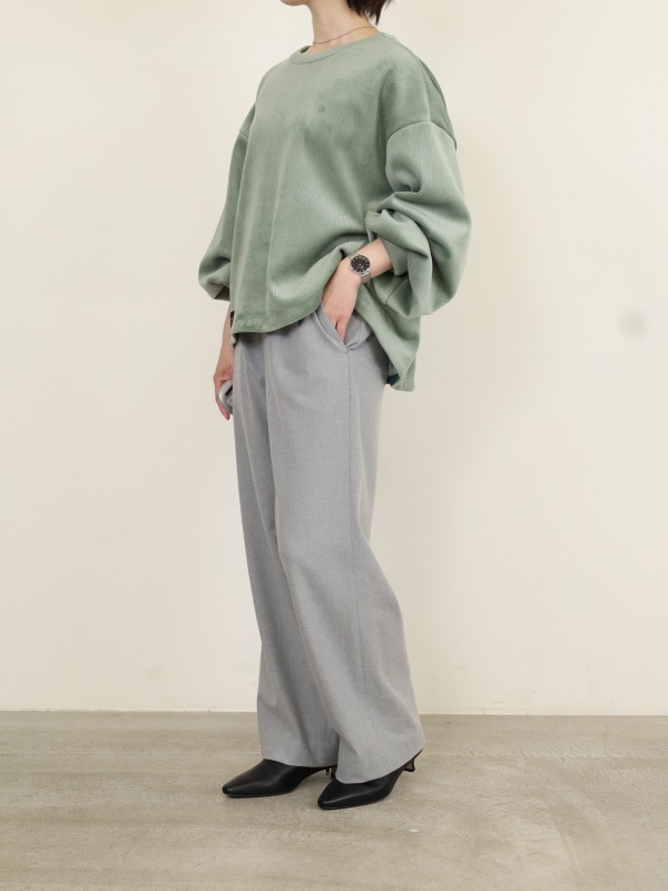 【ayane】ボンバーコーデュロイプルオーバー