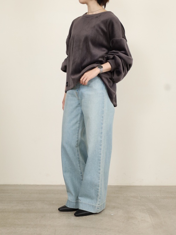 【ayane】ボンバーコーデュロイプルオーバー