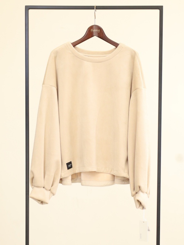 【ayane】ボンバーコーデュロイプルオーバー