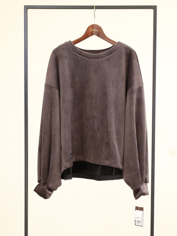 【ayane】ボンバーコーデュロイプルオーバー