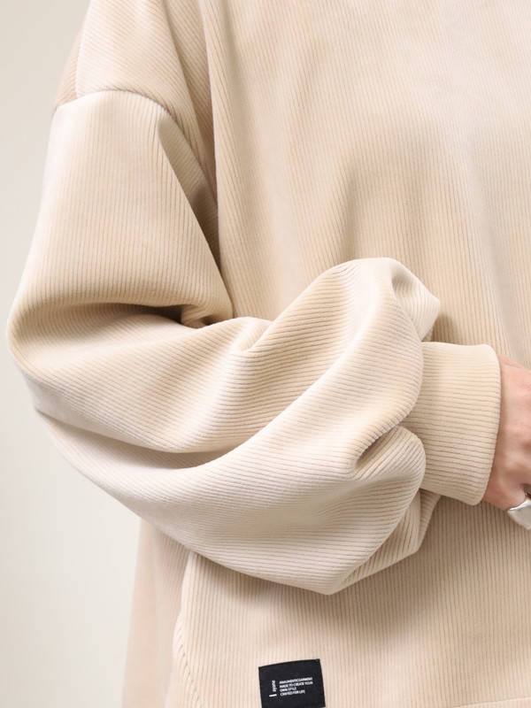 【ayane】ボンバーコーデュロイプルオーバー