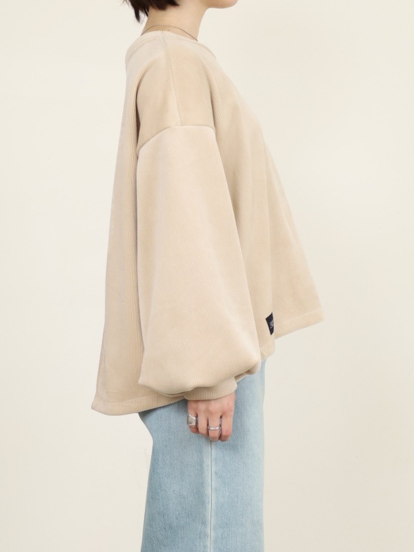 【ayane】ボンバーコーデュロイプルオーバー