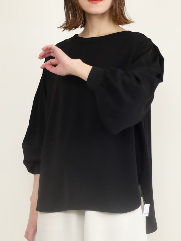 【Un carnet】ジョーゼットプレーンブラウス