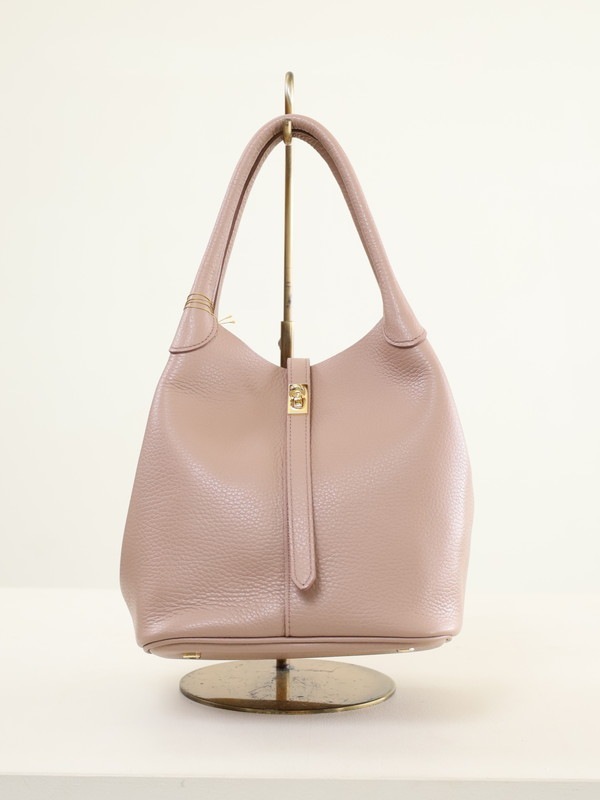 【VIOLA'dORO】 WフェイスレザーターンロックトートBAG