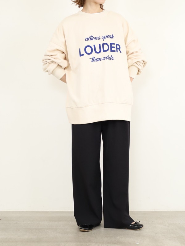 【siro de la bonte】「LOUDER」前後両用スウェット