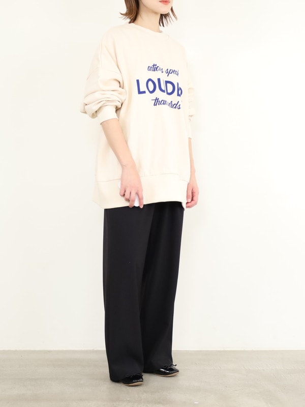 【siro de la bonte】「LOUDER」前後両用スウェット