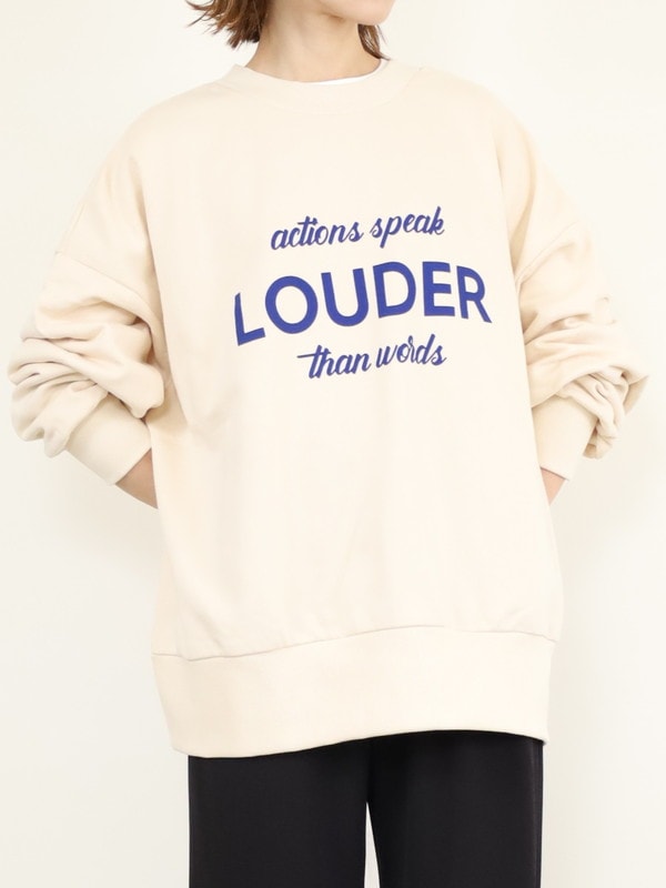 【siro de la bonte】「LOUDER」前後両用スウェット