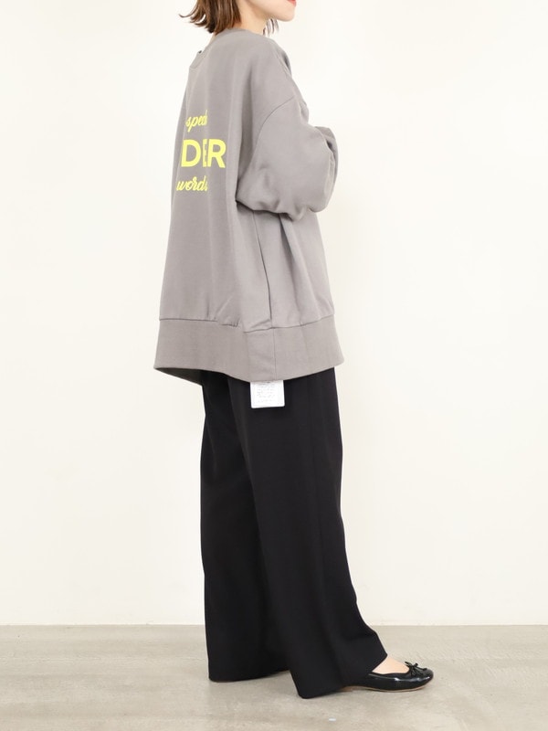 【siro de la bonte】「LOUDER」前後両用スウェット