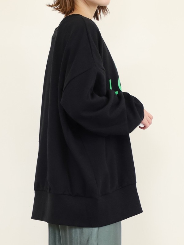 【siro de la bonte】「LOUDER」前後両用スウェット