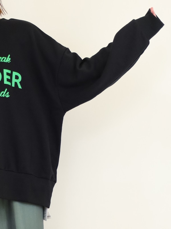 【siro de la bonte】「LOUDER」前後両用スウェット