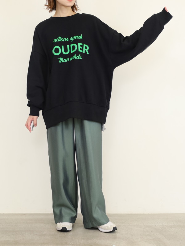 【siro de la bonte】「LOUDER」前後両用スウェット