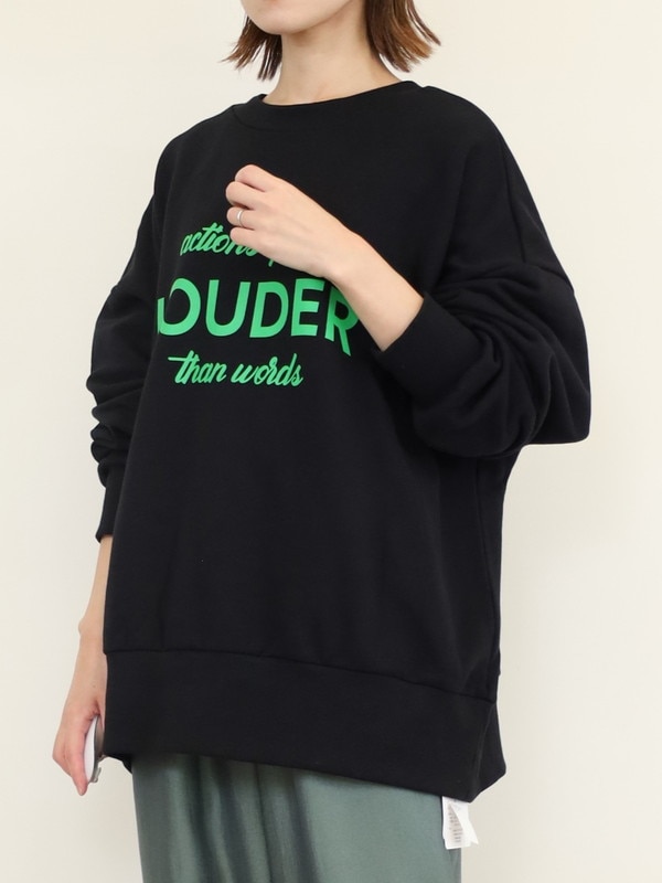 【siro de la bonte】「LOUDER」前後両用スウェット
