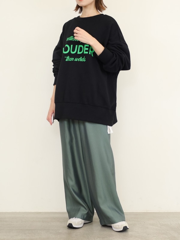 【siro de la bonte】「LOUDER」前後両用スウェット