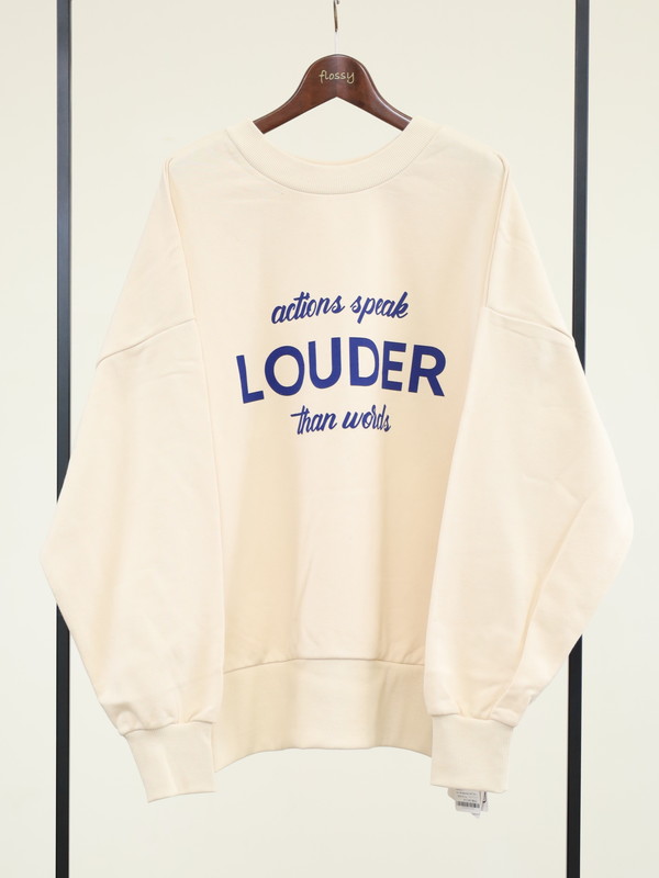 【siro de la bonte】「LOUDER」前後両用スウェット