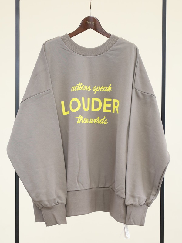 【siro de la bonte】「LOUDER」前後両用スウェット