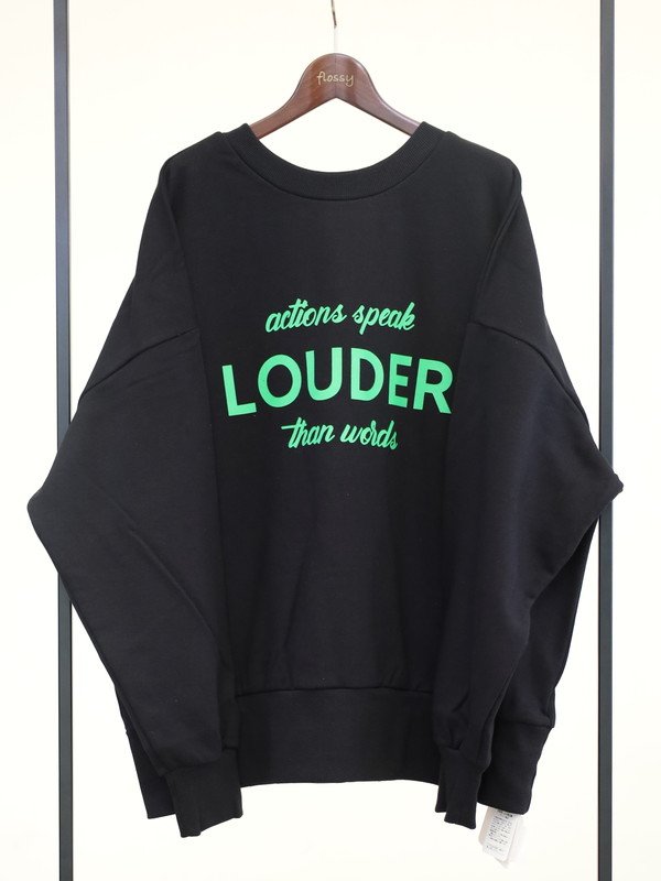 【siro de la bonte】「LOUDER」前後両用スウェット