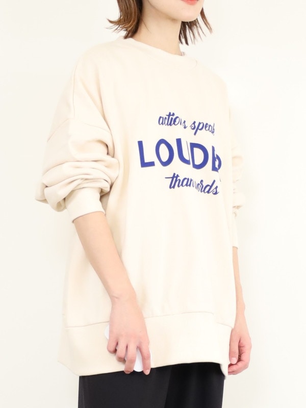 【siro de la bonte】「LOUDER」前後両用スウェット