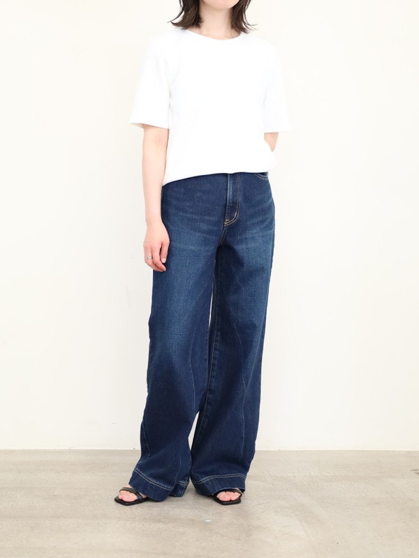 【ayane】ピーチスキン半袖Tシャツ