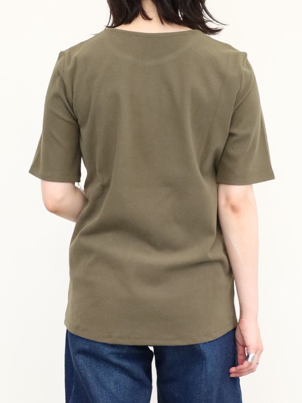 【ayane】ピーチスキン半袖Tシャツ