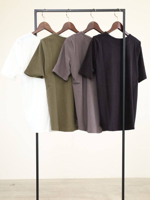 【ayane】ピーチスキン半袖Tシャツ