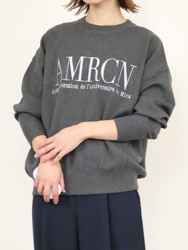 【MICA&DEAL】MICA×AMERICANAクルーネックニット