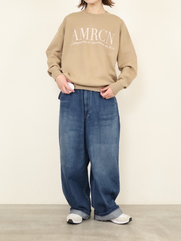 【MICA&DEAL】MICA×AMERICANAクルーネックニット