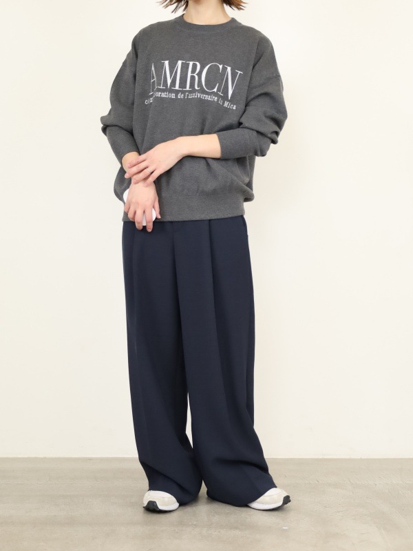 【MICA&DEAL】MICA×AMERICANAクルーネックニット