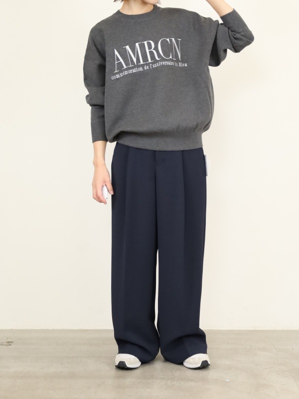 【MICA&DEAL】MICA×AMERICANAクルーネックニット