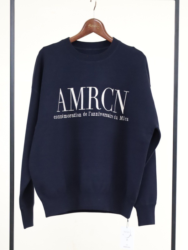 【MICA&DEAL】MICA×AMERICANAクルーネックニット