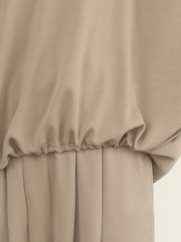 【siro de la bonte】Vネック2wayヘム半袖トップス