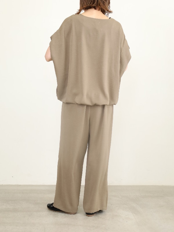 【siro de la bonte】Vネック2wayヘム半袖トップス