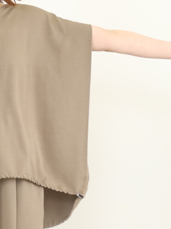 【siro de la bonte】Vネック2wayヘム半袖トップス