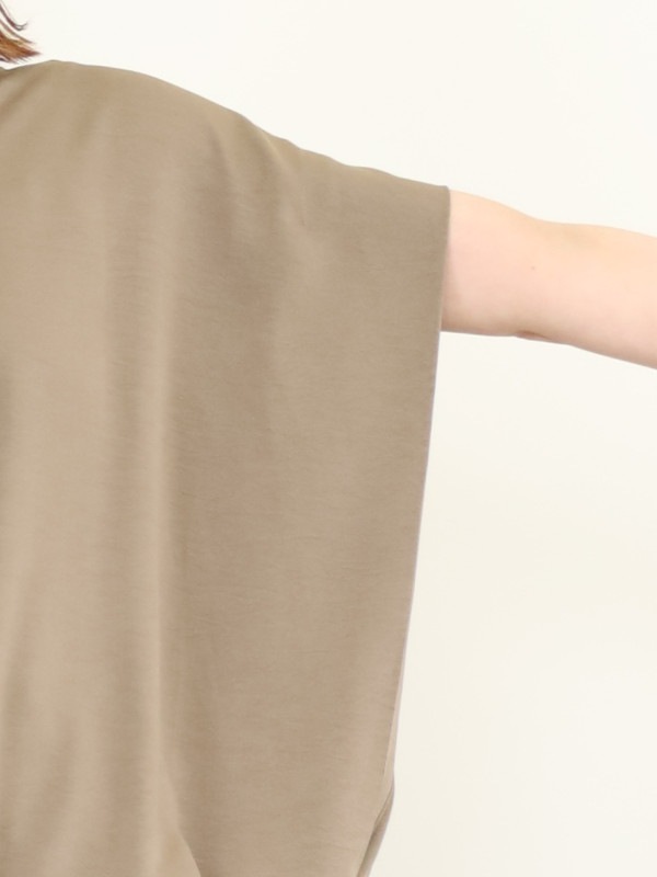 【siro de la bonte】Vネック2wayヘム半袖トップス