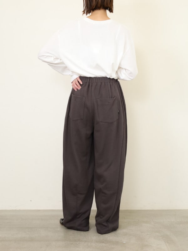 【ayane】軽量裏毛サイドタックパンツ