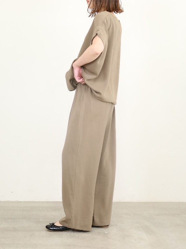 【siro de la bonte】ウエストタックイージーパンツ