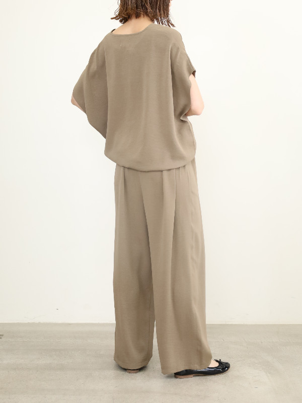 【siro de la bonte】ウエストタックイージーパンツ