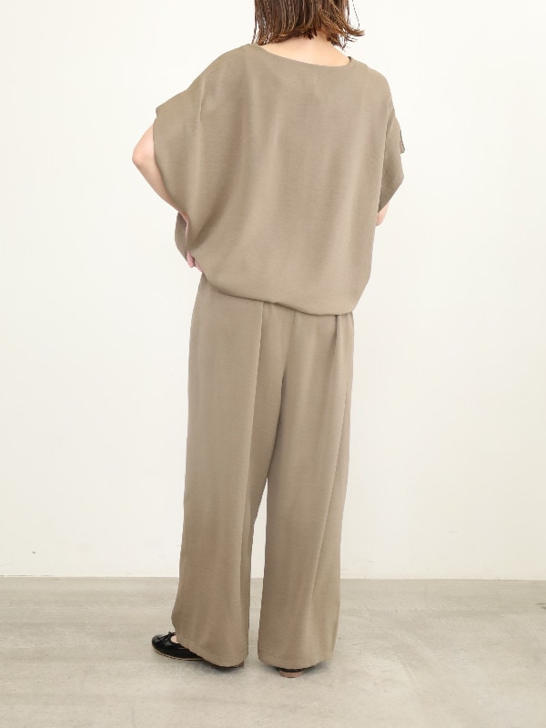 【siro de la bonte】ウエストタックイージーパンツ