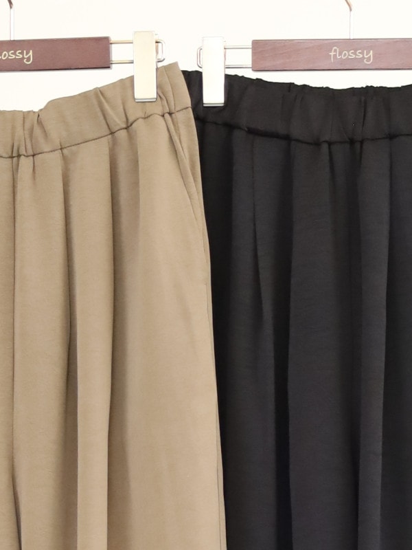 【siro de la bonte】ウエストタックイージーパンツ