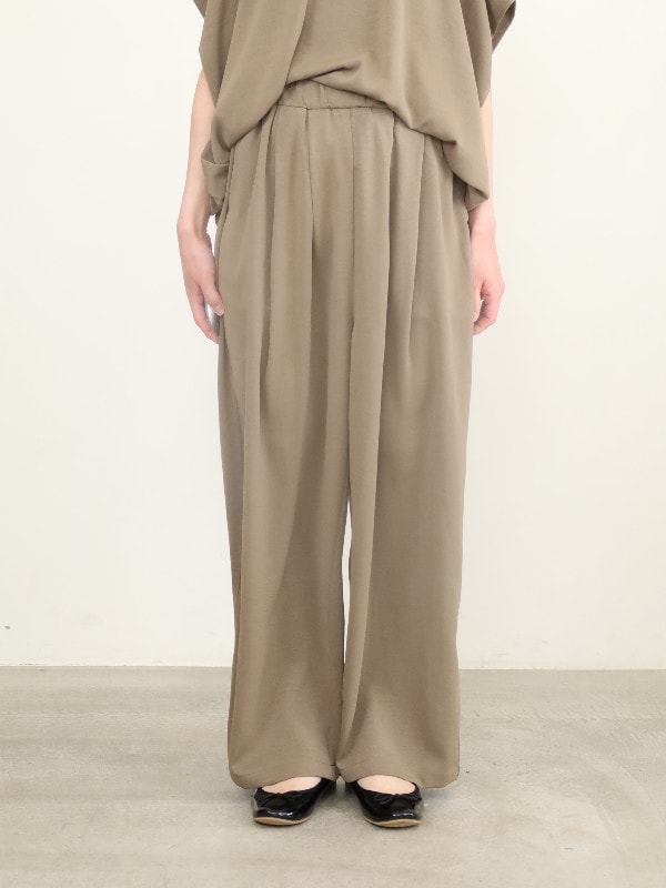 【siro de la bonte】ウエストタックイージーパンツ